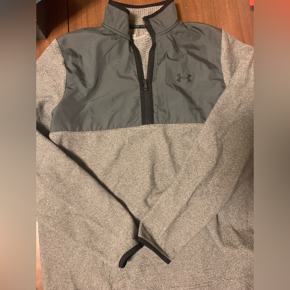 Men’s Under Armour Gray Quarter-Zip Pullover